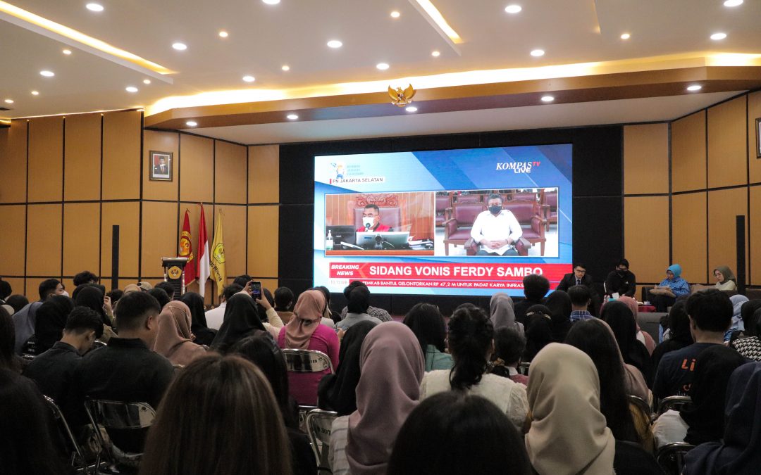 Nobar Sidang Putusan Ferdy Sambo