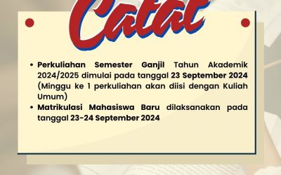 Pengumuman Masuk Kuliah Semester Ganjil 2024/2025